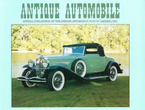 ANTIQUE AUTOMOBILE 1995 MAR - '29 DUESENBERG, '57 CHRYSLER, '58 CORVETTE